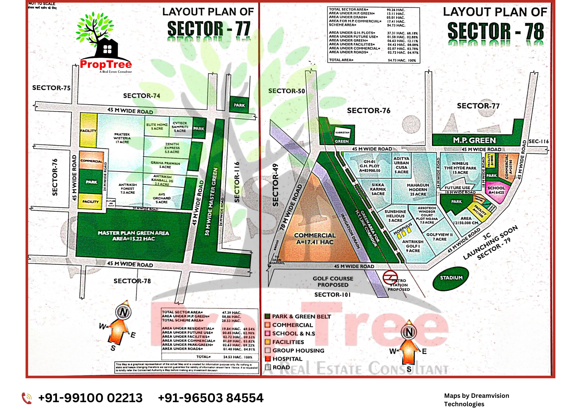 Layout Plan Of Sector-77,78