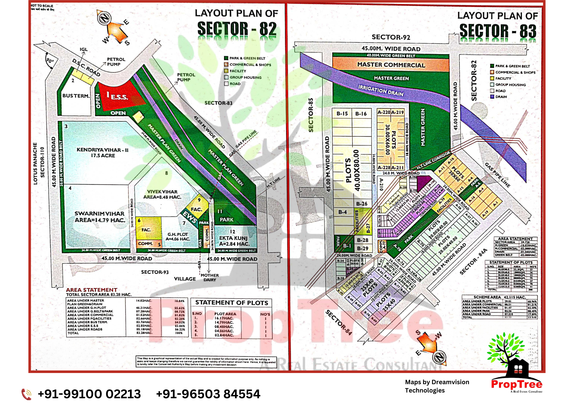 Layout Plan Of Sector-82,83 - Proptree