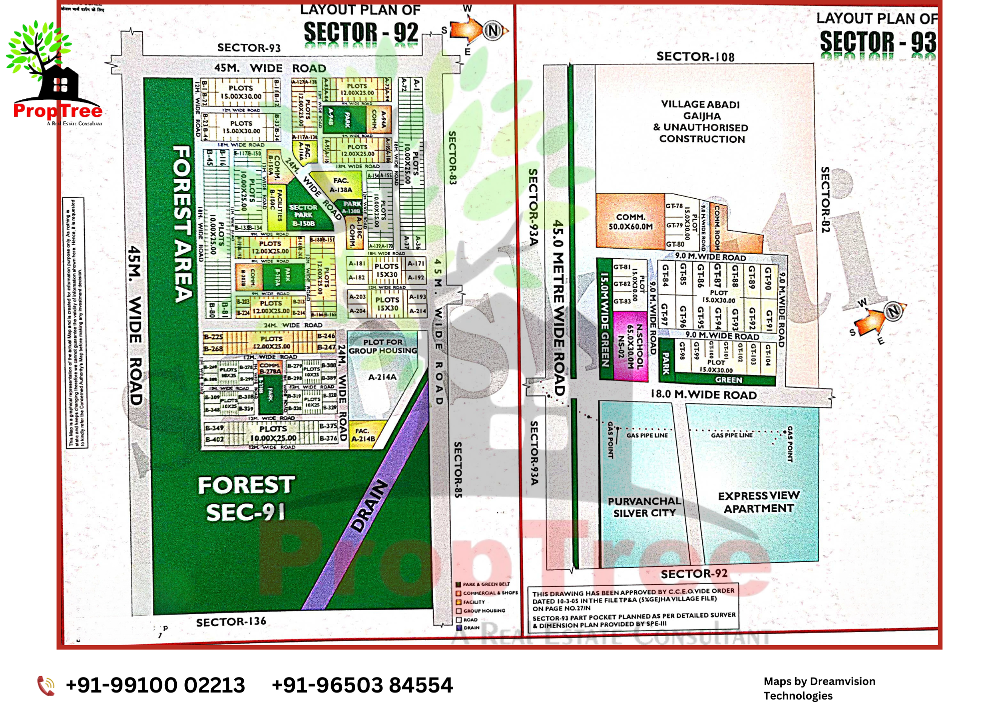 Layout Plan Of Sector-92,93