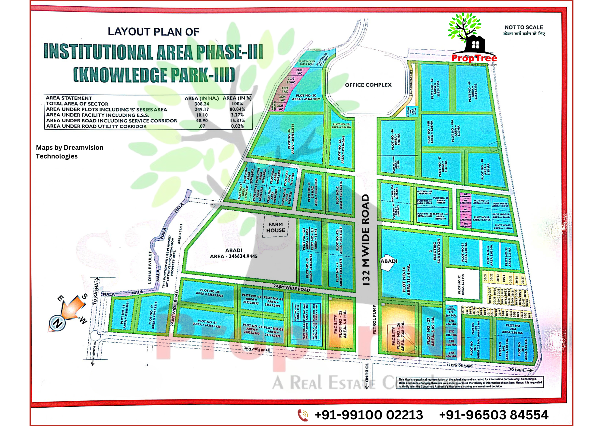 Layout Plan Of Institutional Area Phase-III[Knowledge Park-III]