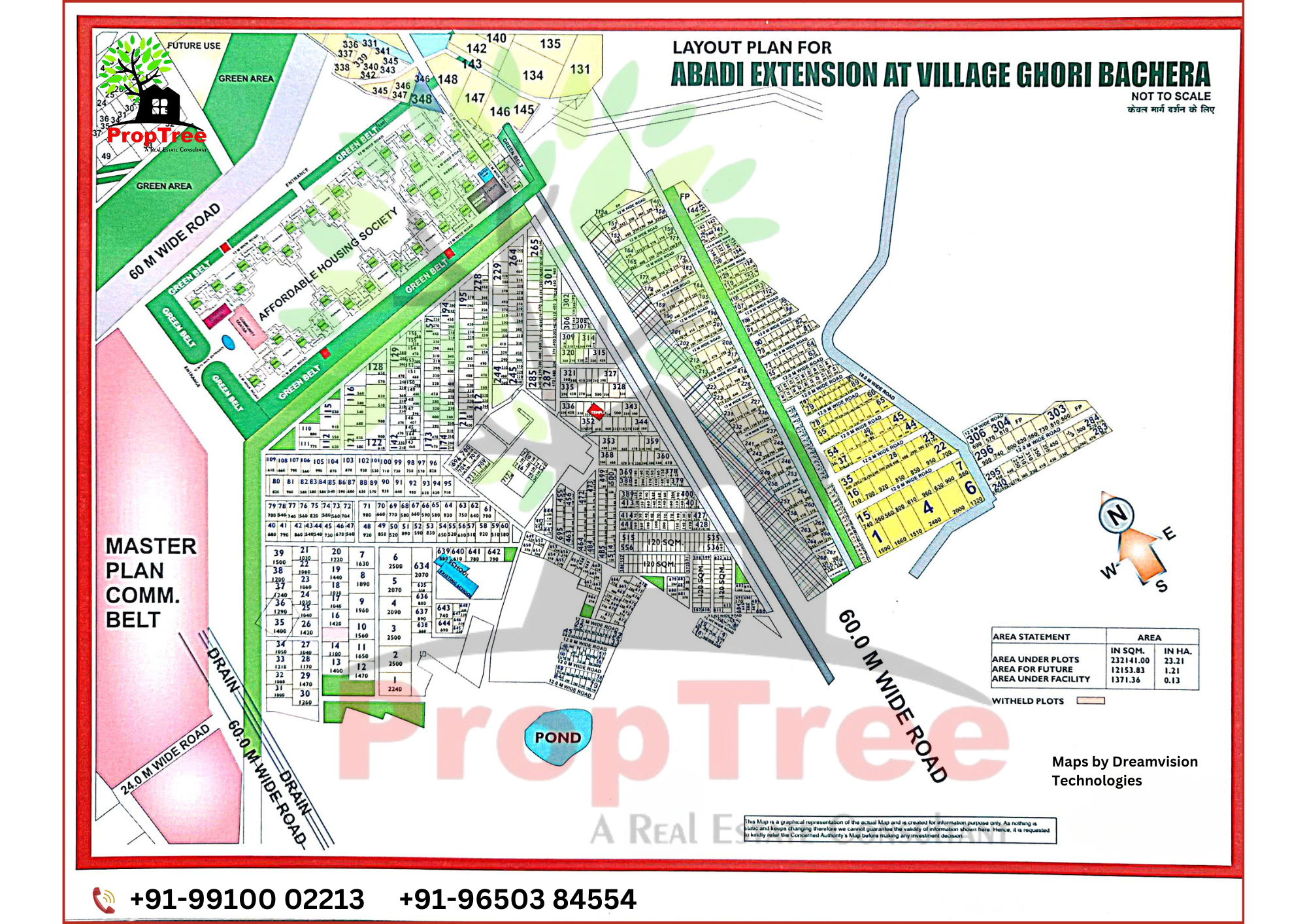 Layout Plan For Abadi Expansion-At Village Ghori Bachera