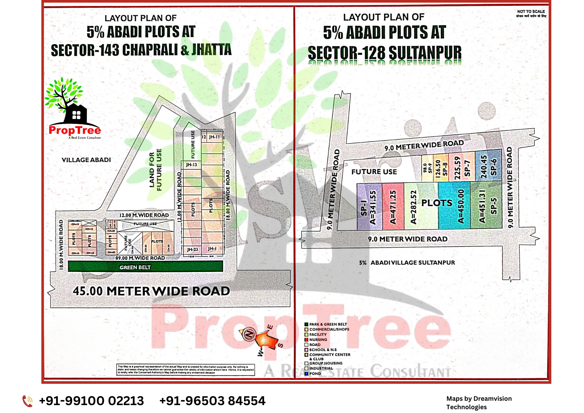 Layout Plan Of 5% Chaprali & Jhatta & 5% Sector 128 Sultanpur