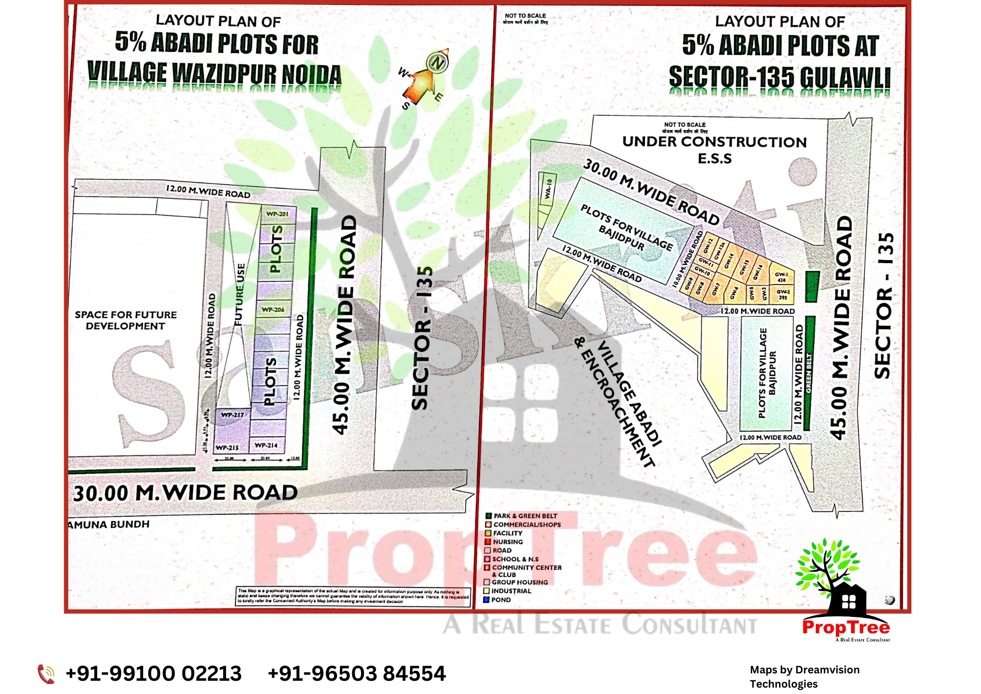 Layout Plan Of 5% Wazidpur & 5% sector 135 Gulawli