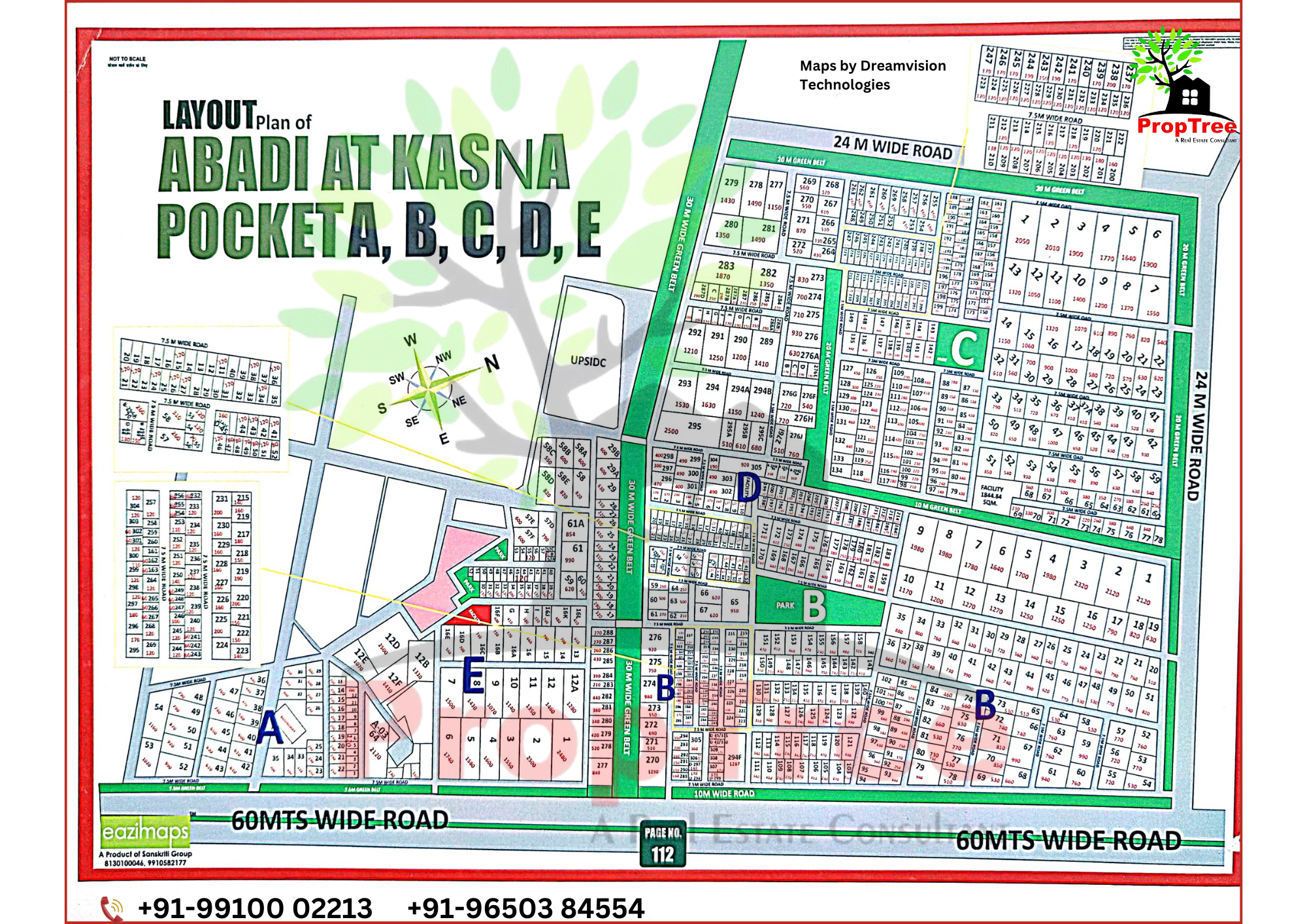 Layout Plan Of Abadi Kasna Pocket A,B,C,D,E