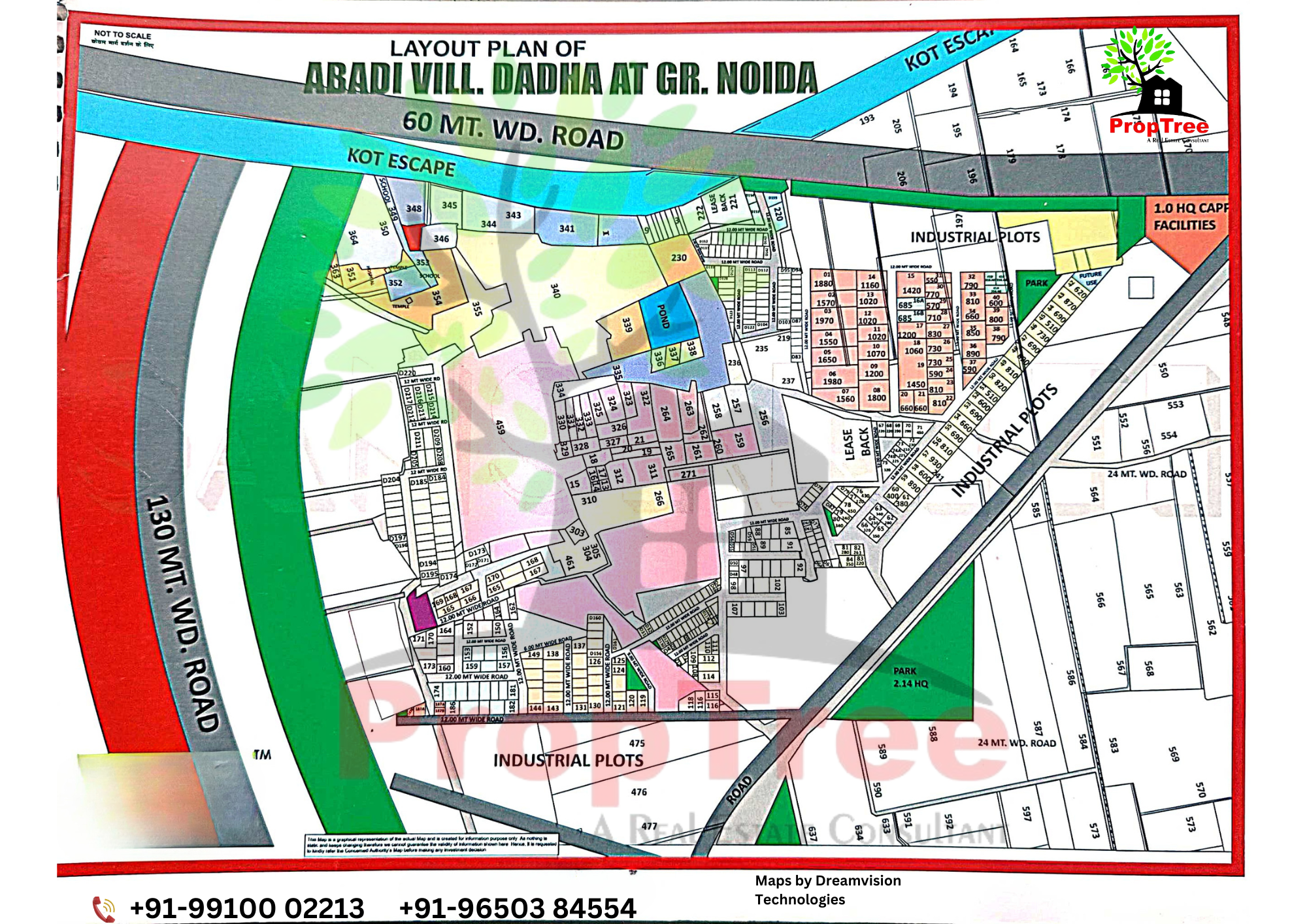 Layout Plan Of Abadi Vill. Dadha At Gr. Noida