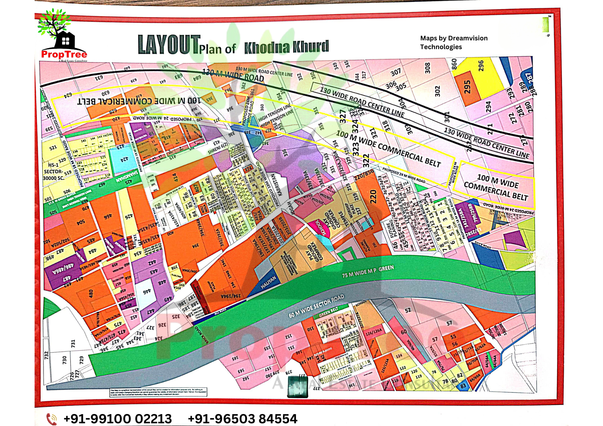 Layout Plan Of Khodna Khurd