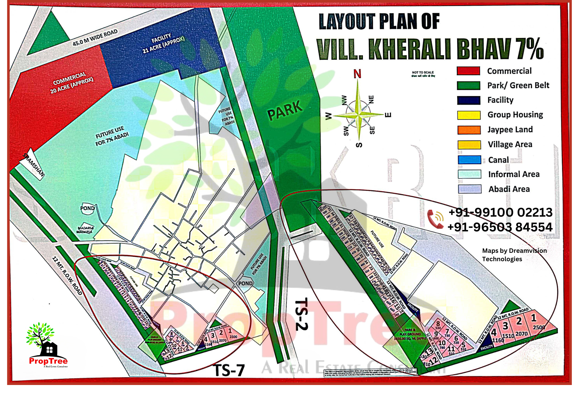 Layout Plan Of Part Sector-20 Of Village Kherali Bhav Yedia