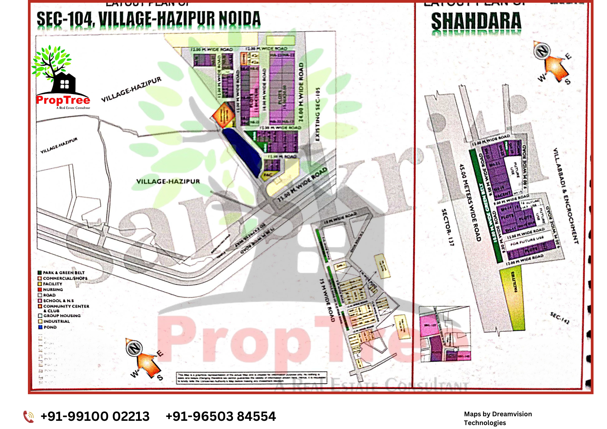 Layout Plan Of Sector-104 Hazipur & Shahdara