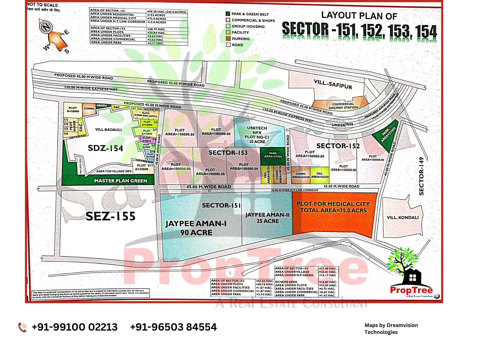 Layout Plan Of Sector-151,152,153,154