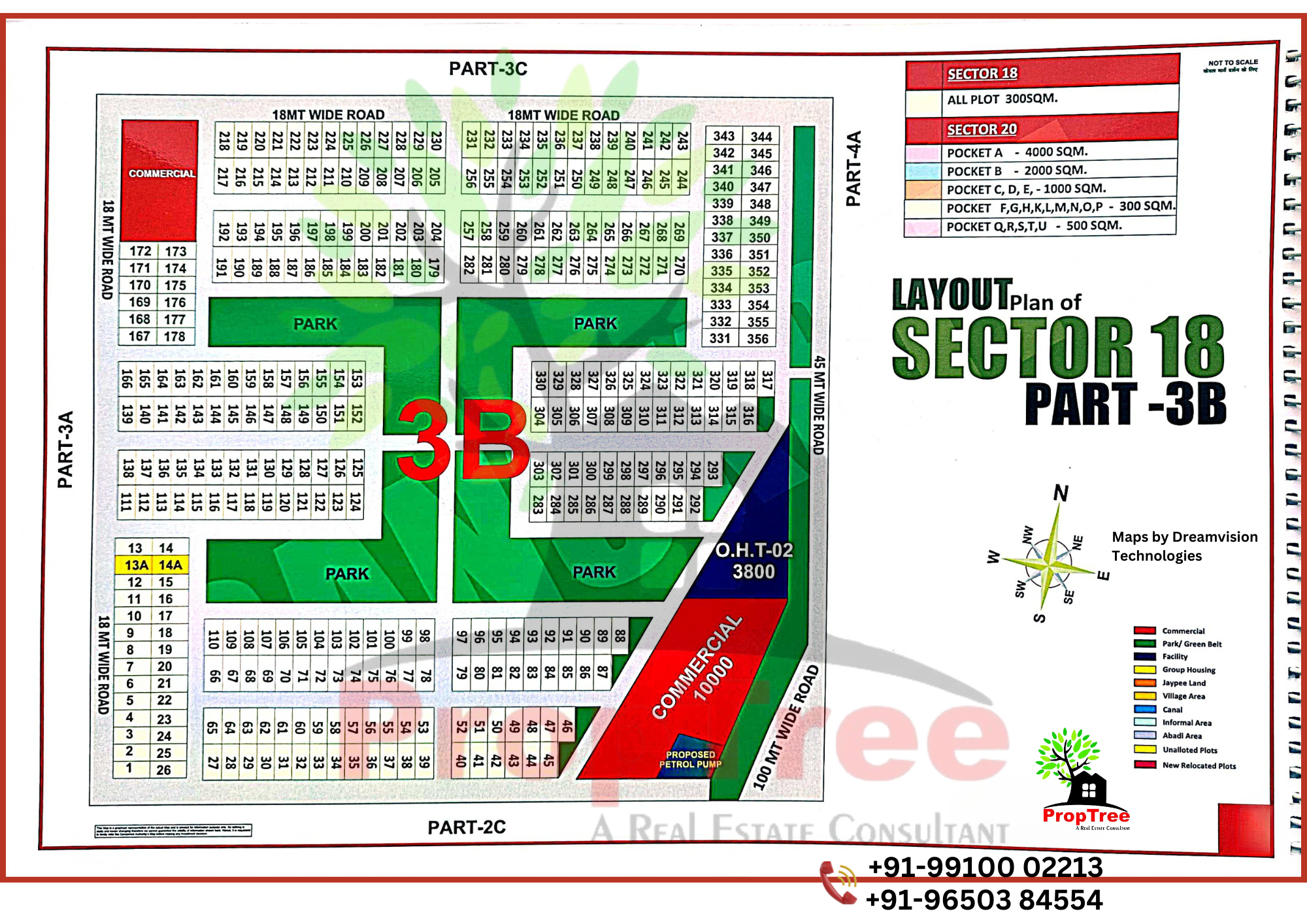 Layout Plan Of Sector-18 Part-3B Yedia