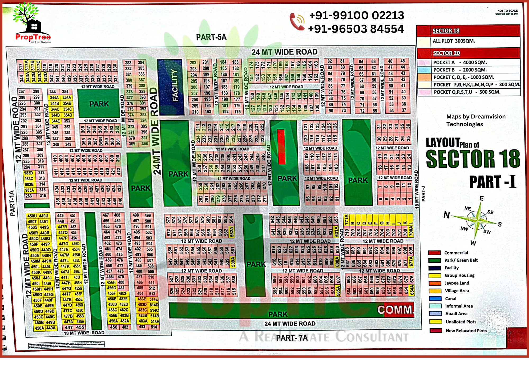 Layout Plan Of Sector-18 Part-I Yedia