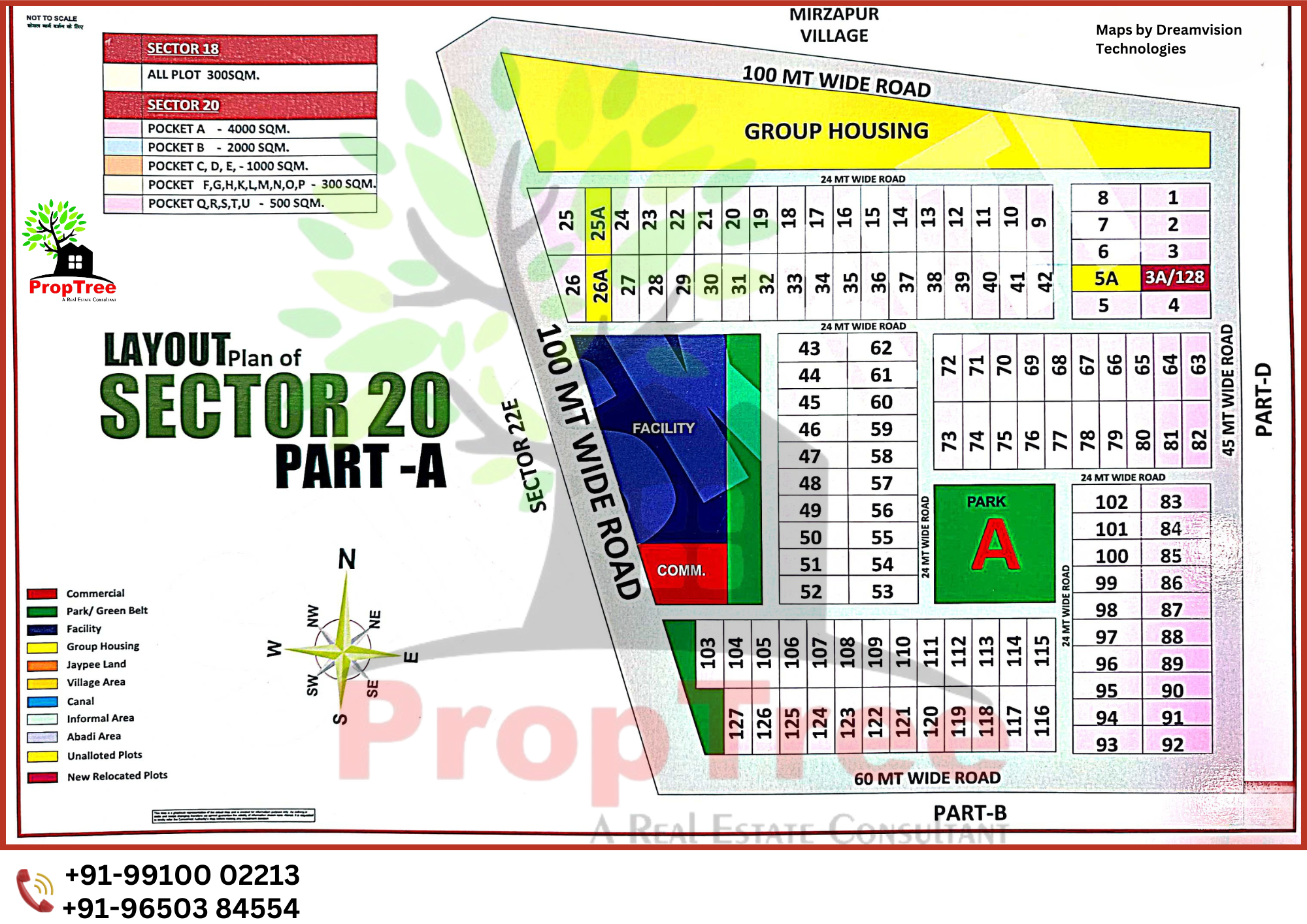 Layout Plan Of Sector-20 Part-A Yedia