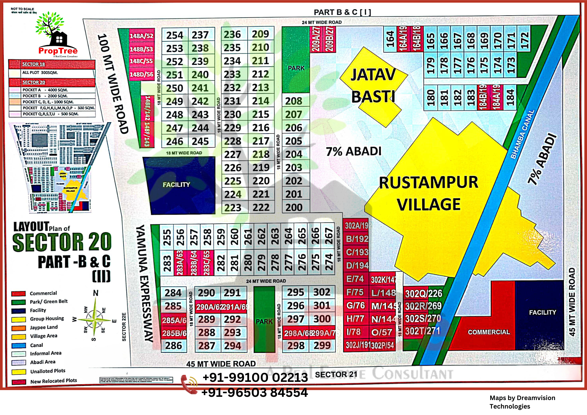 Layout Plan Of Sector-20 Part-B & C [II] Yedia