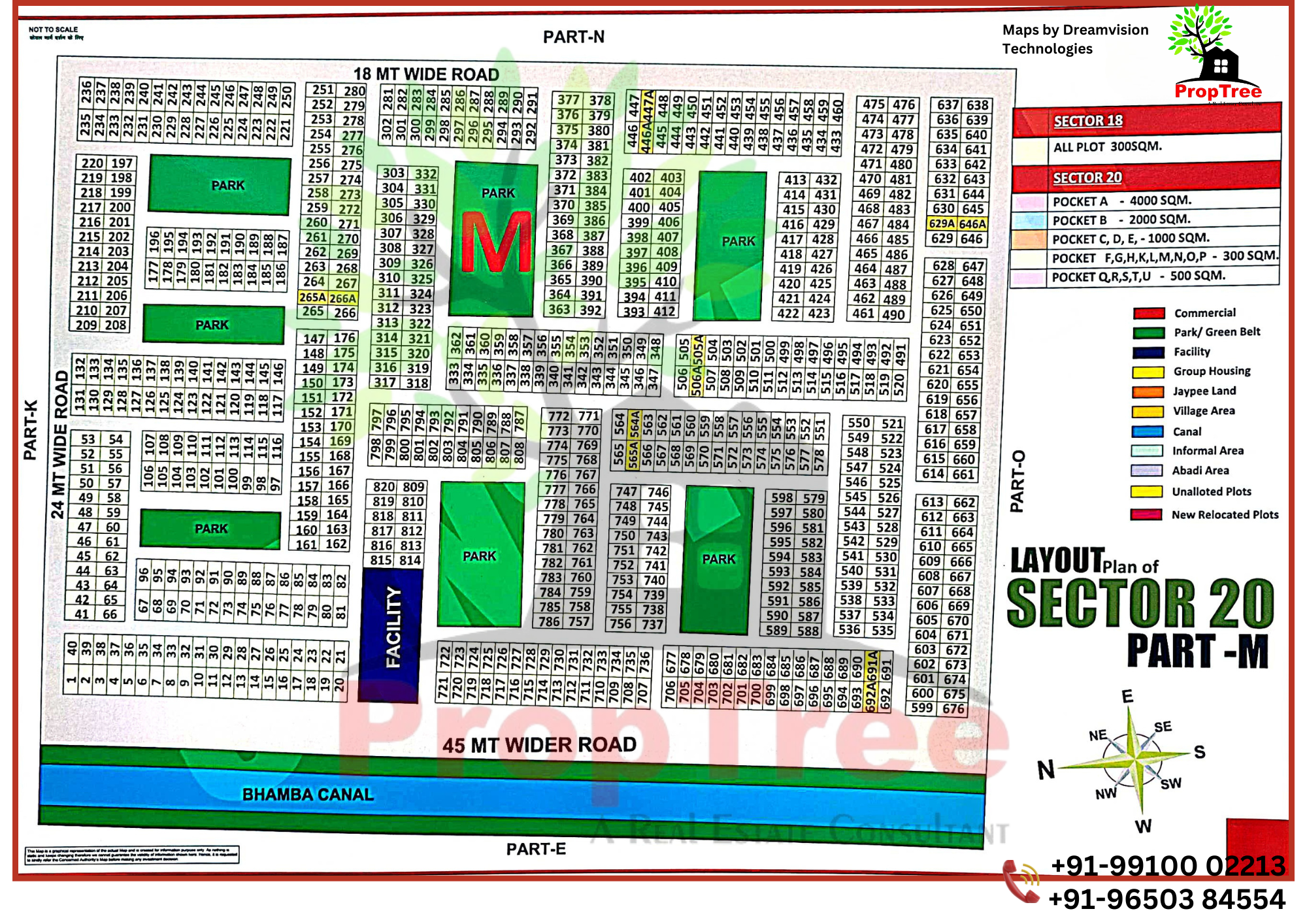 Layout Plan Of Sector-20 Part-M Yedia