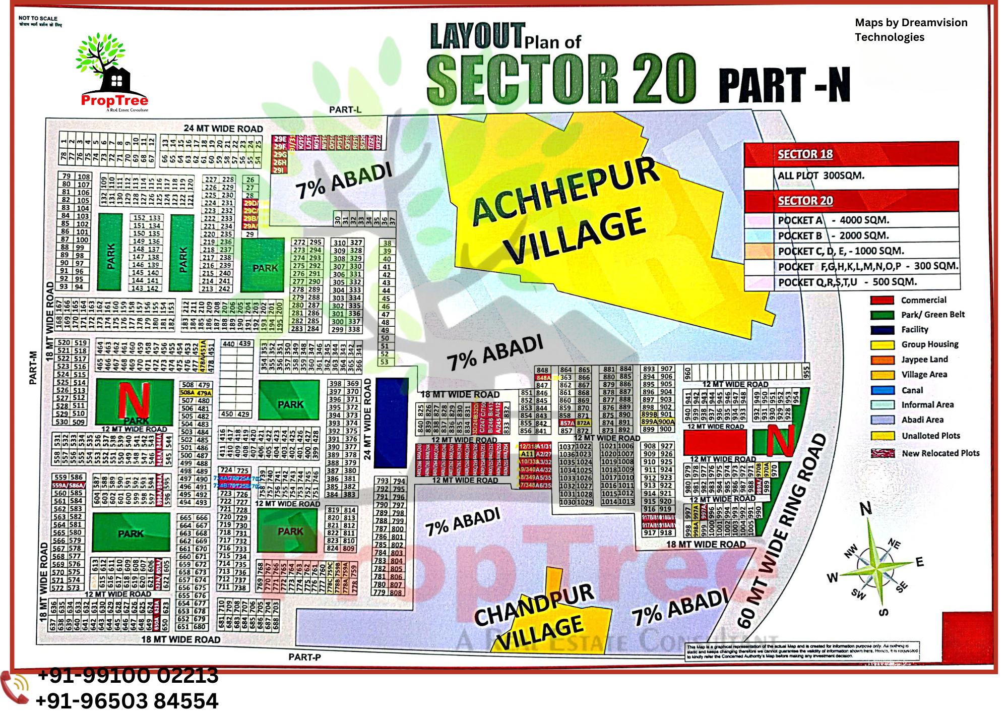 Layout Plan Of Sector-20 Part-N Yedia