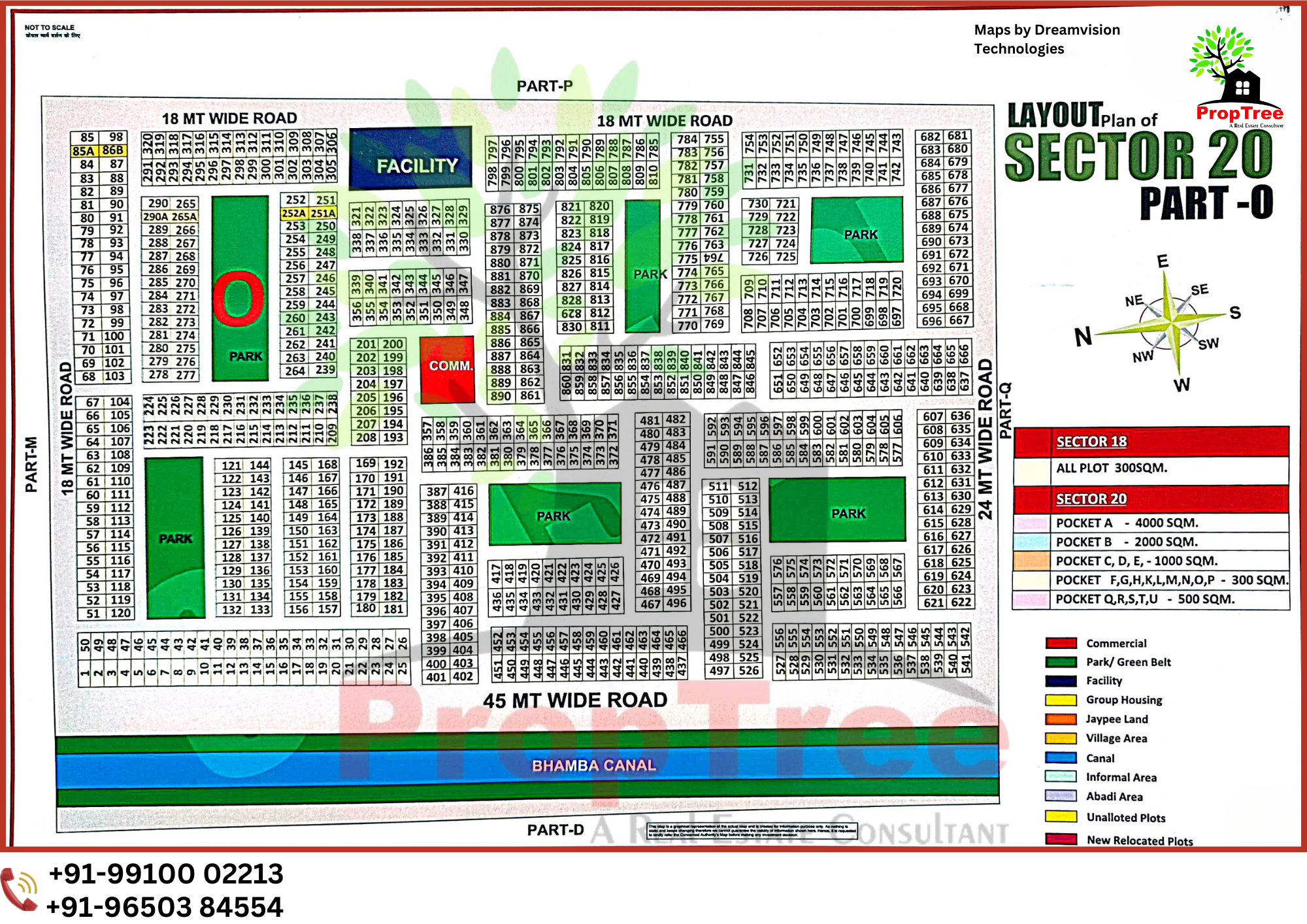 Layout Plan Of Sector-20 Part-O Yedia