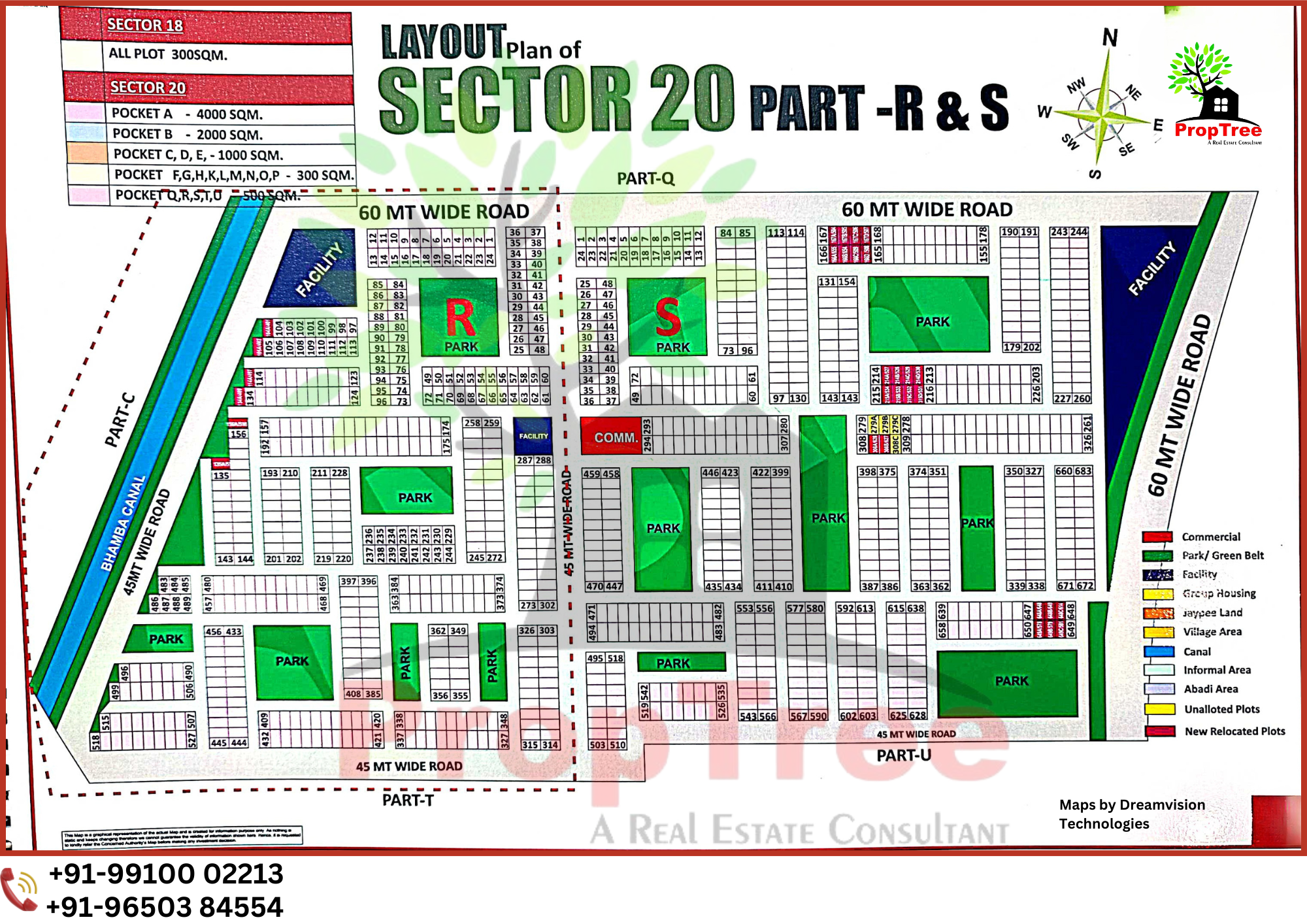 Layout Plan Of Sector-20 Part-R&S Yedia