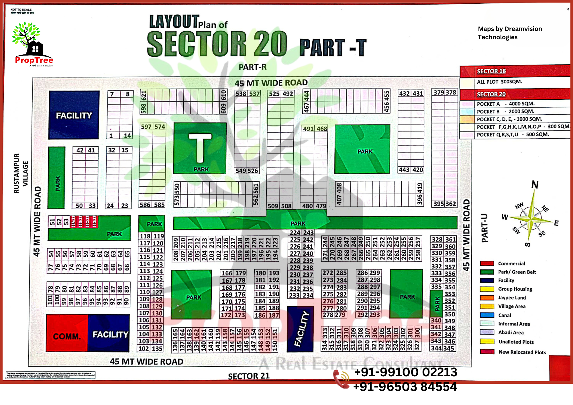 Layout Plan Of Sector-20 Part-T Yedia