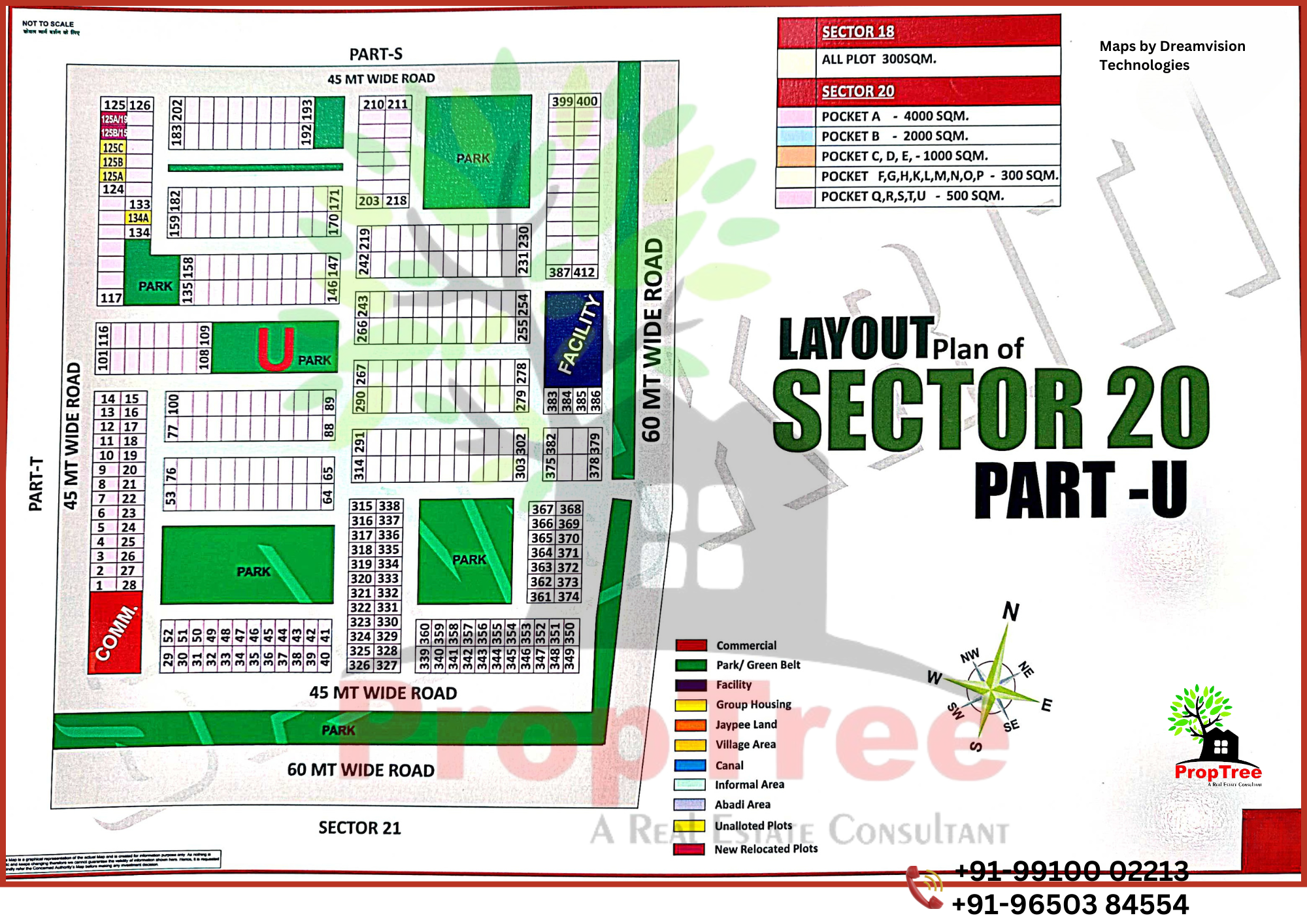 Layout Plan Of Sector-20 Part-U Yedia