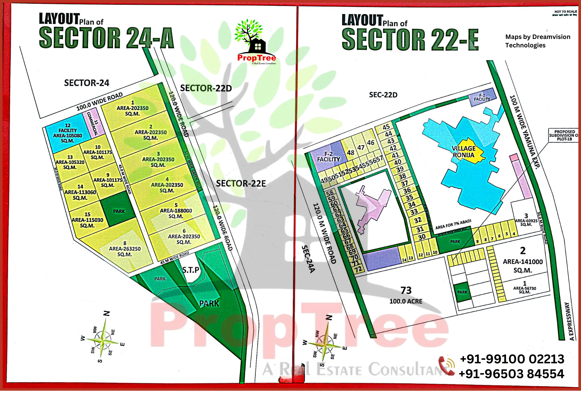 Layout Plan Of Sector-22-E & 24-A Yedia