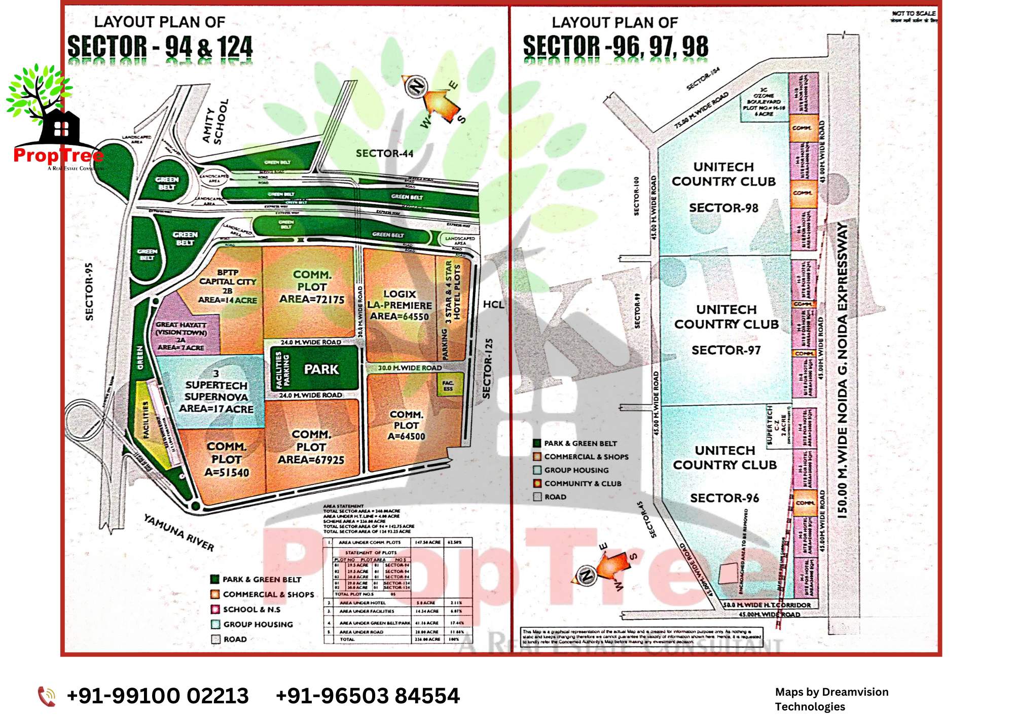 Layout Plan Of Sector-94&124,96,97,98