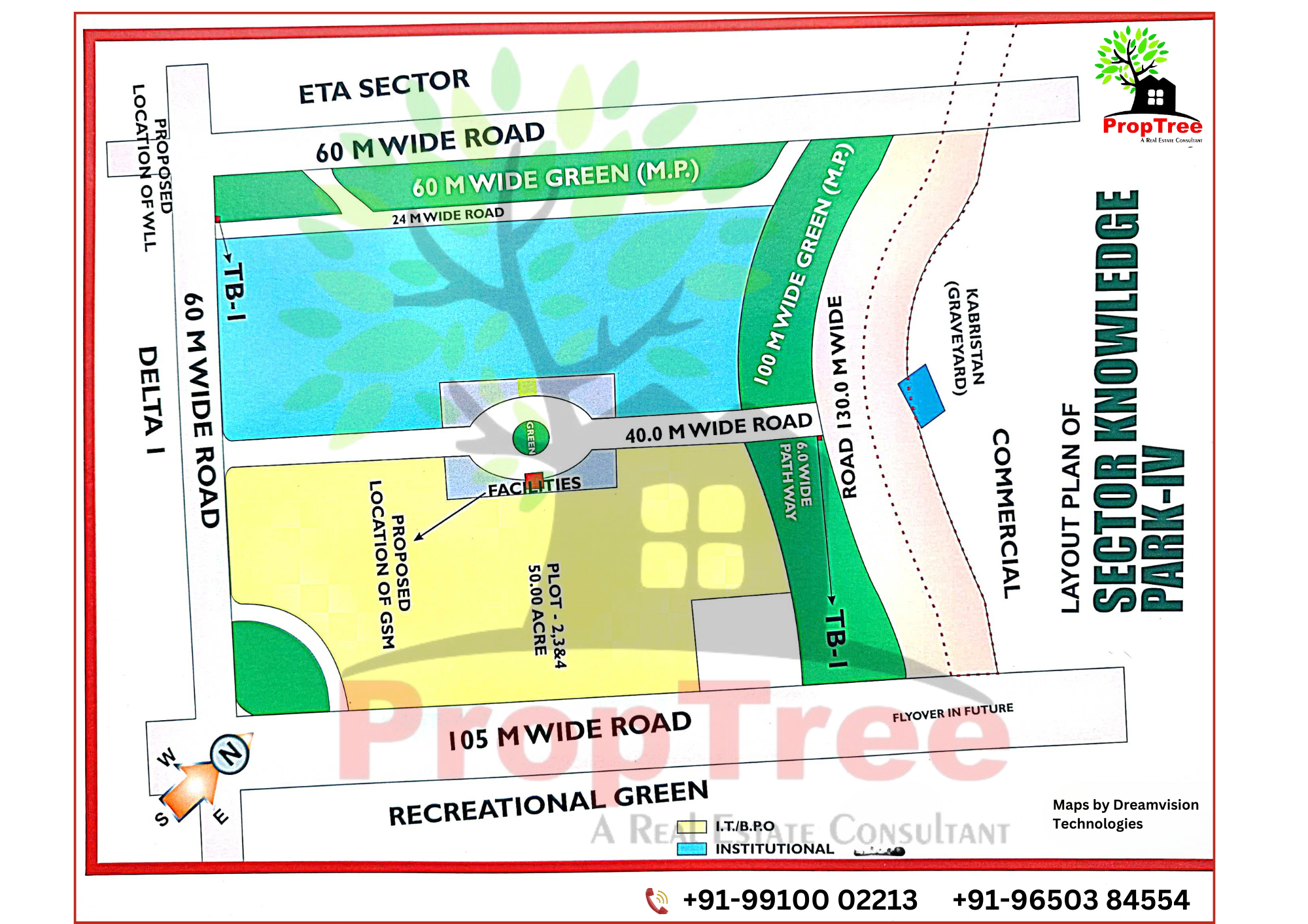 Layout Plan Of Sector Knowledge park-IV