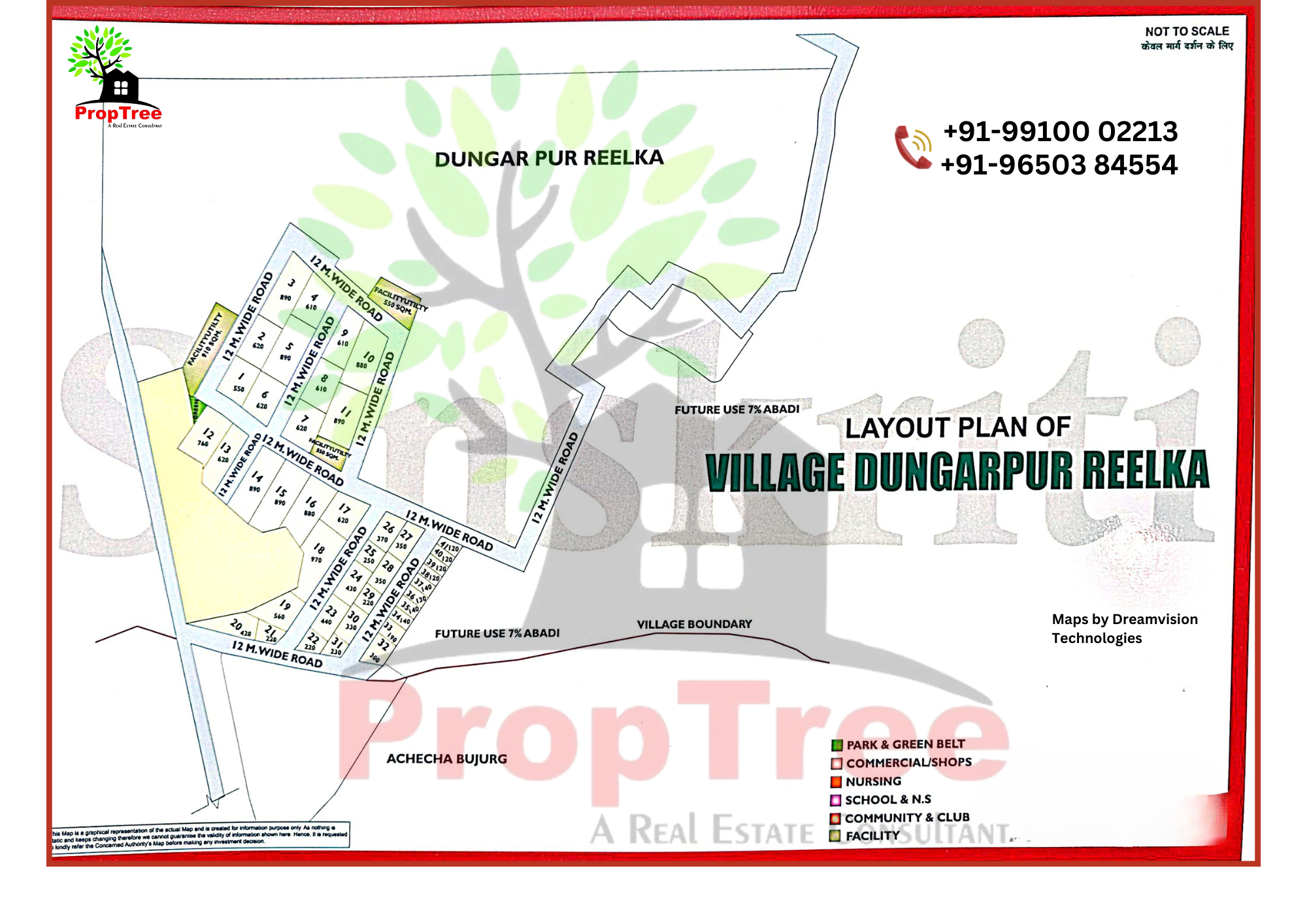 Layout Plan Of Village Dungarpur Reelka