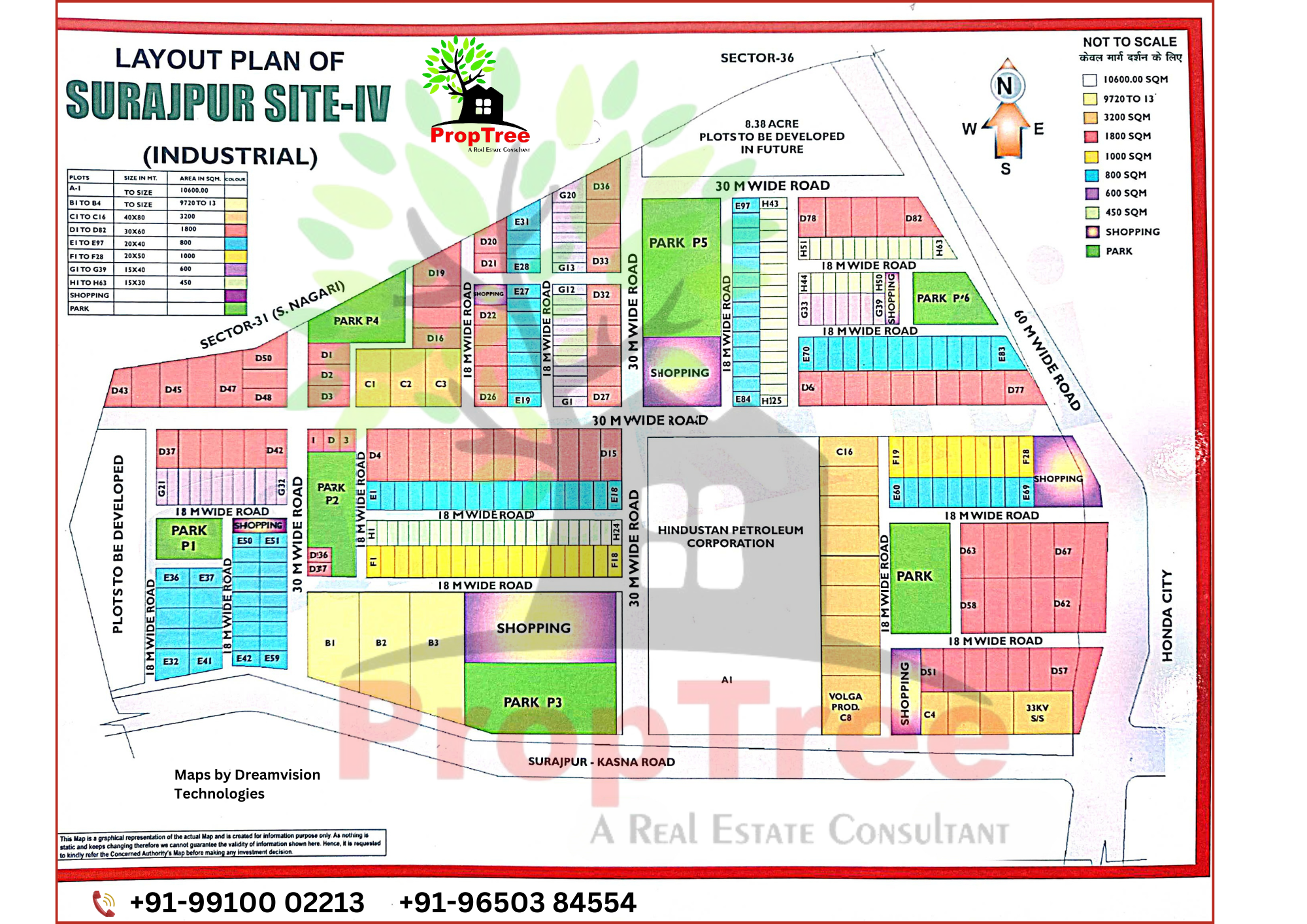 Layout Plan of Surajpur Site -IV