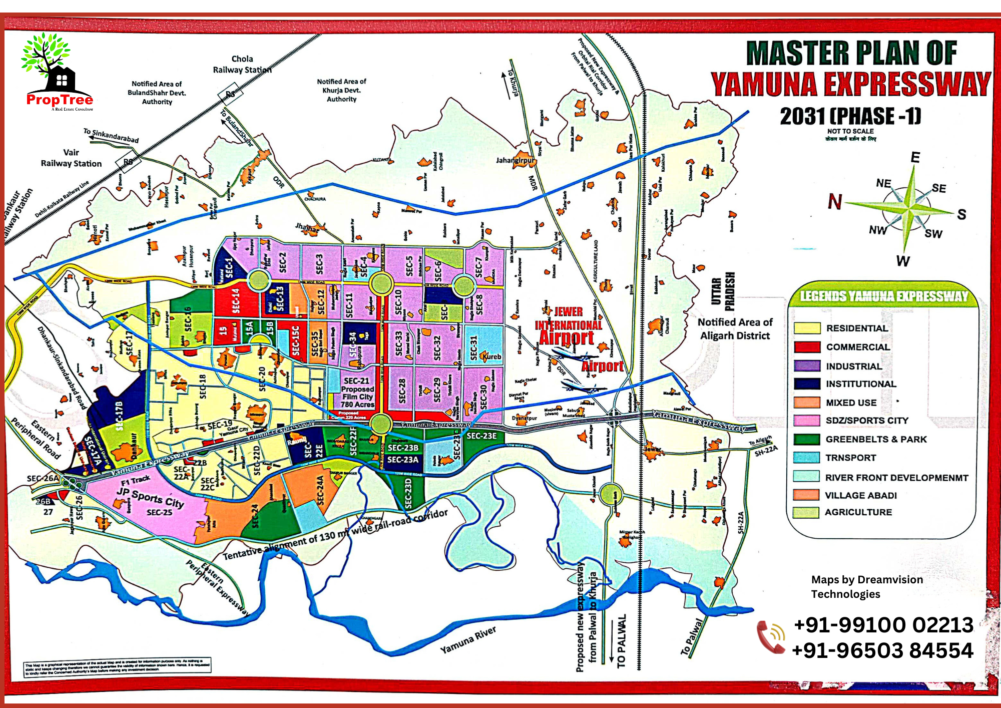 Master Plan Of Yamuna Expressway 2031 Phase 1