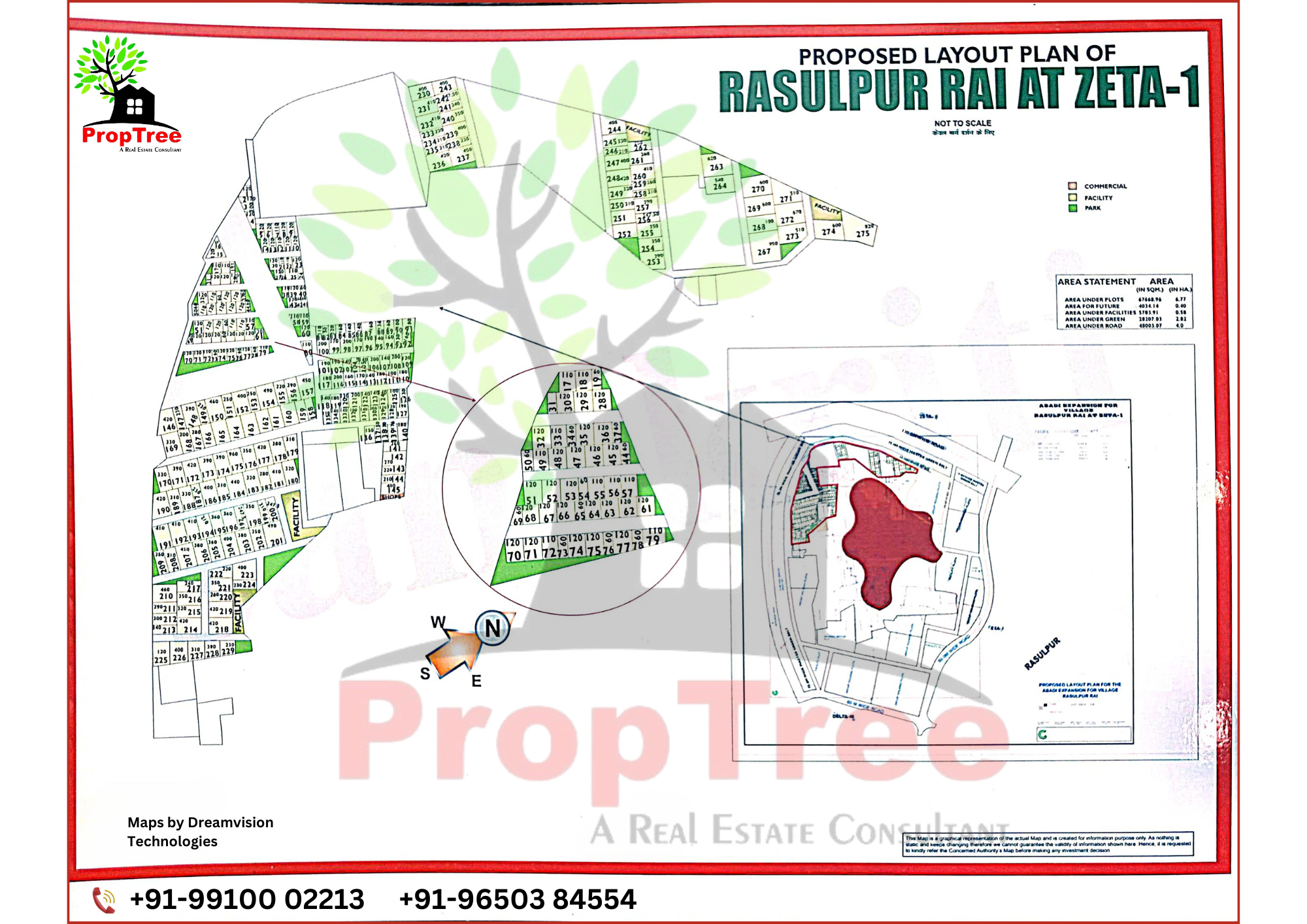 Proposed Layout Plan Of Rasulpur Rai At Zeta-1