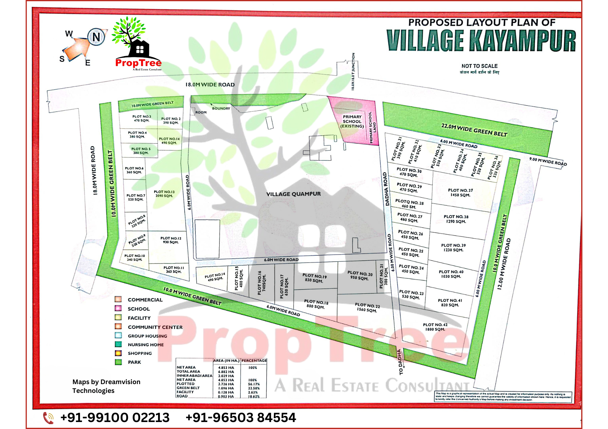 Proposed Layout Plan Of Village Kayampur